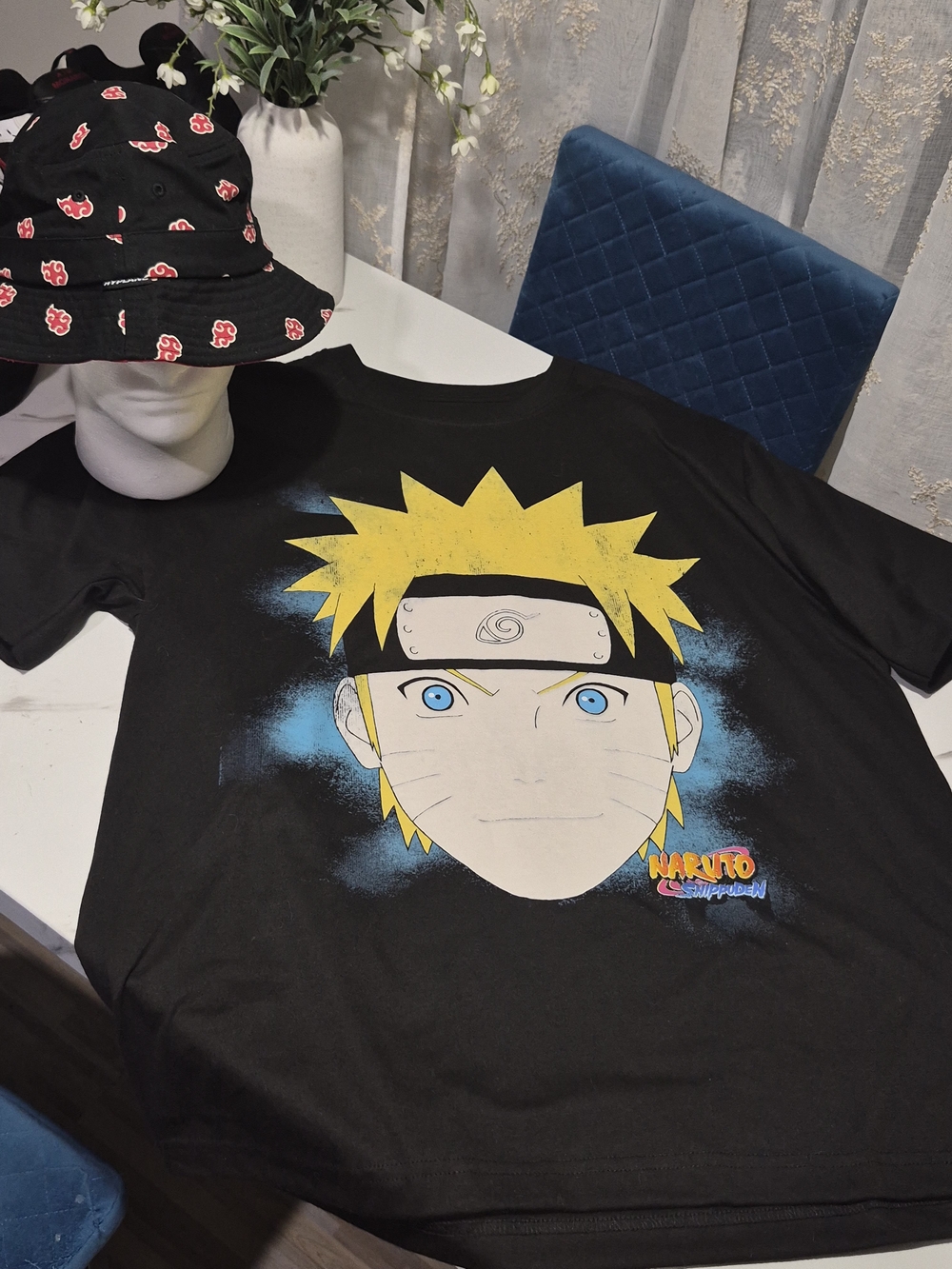 Official Naruto Shippuden Uzumaki Graphic T-Shirt - Black Anime Tee
